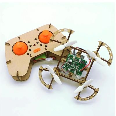 建築と学習 木造建築ドローン クアドコプター 組み立て Rc ドローンキット セット トイ 子供を教える学生のための教育