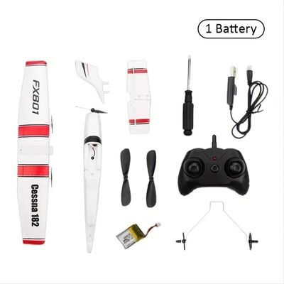 Fx-801 Rc 飛行機 Epp 泡グライダー 飛行機 ジロ 2.4g 2ch Rtf リモコン制御 翼幅 白いスタイル EPP 航空機
