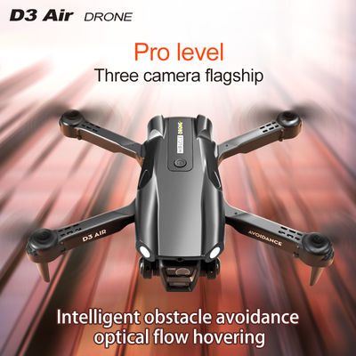 2024 D3 空気ドローン LEDライト 360度 転倒型 脱頭型 オプティカルフロー位置付け 折りたたむ式 RCドローン 初心者向け
