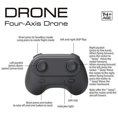 ミニリモート制御玩具機 360回転とLEDライト 組み立て状態 準備済み X11 オレンジ