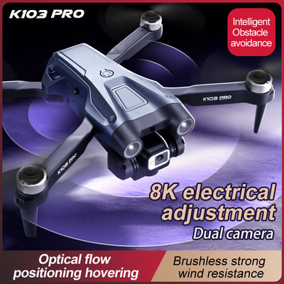 初心者用ドローン K103 Pro ドローン 4k ダブルカメラ障害物回避 オプティカルフロー Wifi Fpv 折りたたむブラシレスモーター