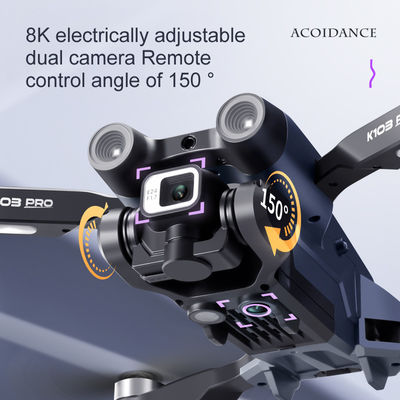 初心者用ドローン K103 Pro ドローン 4k ダブルカメラ障害物回避 オプティカルフロー Wifi Fpv 折りたたむブラシレスモーター
