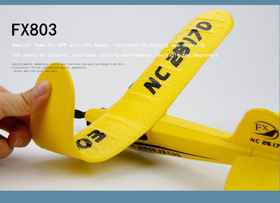 スーパーグライダー Fx803 2.4g パイパー J3 Cub Rc 航空機 Nc26170 Epp 固定翼機 飛行時間が長く安定した飛行