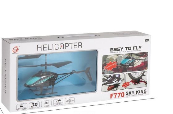 F770 精密制御玩具 ヘリコプター 安定した飛行性能と3Dフリップスタント能力 単一パッケージ サイズ 44X8.8X18CM