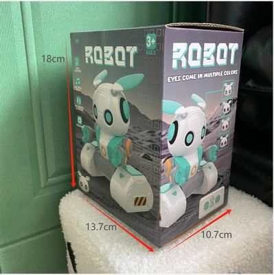 教育用ロボット HUGTEC S024 玩具ロボット リモコン制御 ジェスチャー STEM 3 プラスチック音楽 ライト機能 ユニセックス用の自動