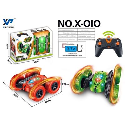 X-010 Rc ミニ スタントカー 2.4 GHz 双面 360 度 転倒式 リモコン スタントカー 子供の娯楽用