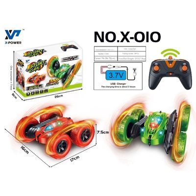 X-010 Rc ミニ スタントカー 2.4 GHz 双面 360 度 転倒式 リモコン スタントカー 子供の娯楽用