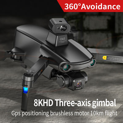 S808 無人機 360障害物回避 ブラシなし 3軸アイス 抗震 Ptz 8k 超清晰航空写真 GPS Rc 航空機