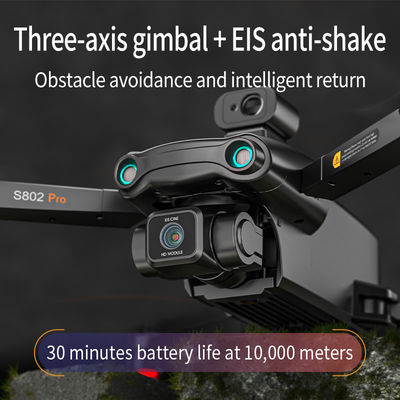 S808 無人機 360障害物回避 ブラシなし 3軸アイス 抗震 Ptz 8k 超清晰航空写真 GPS Rc 航空機