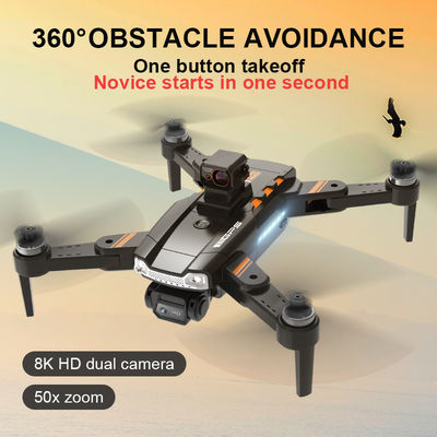 HDカメラとHD航空写真 クアッドコプター リモコン S1 ブラシレスレーザー障害物回避 ドローン 黒 オレンジ
