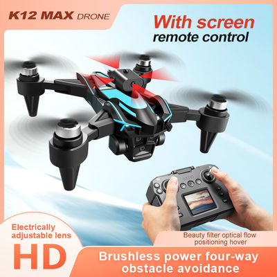 初心者向け ドローン K12 ブラシレス ドローン 電動 3 カメラ 4k ドローン 赤外線障害物回避 ドローン 光学流量 クアドコプター 大人のためのおもちゃ