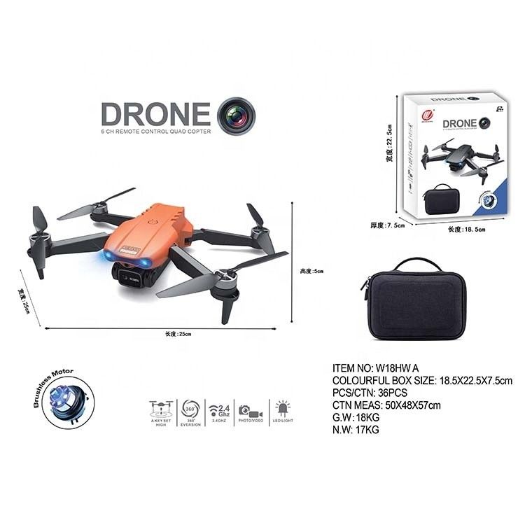 W18Hw 無人機 農業検査 ヘッドレスモードと 360° 特殊効果 ローリング カスタム飛行経路設定