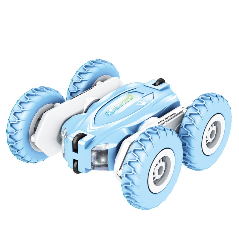 電動スタントカー 双面のスイングアーム トンブルリング 車 リモコン 高速玩具 子供向け