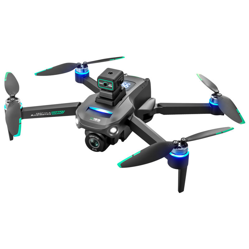 プラスチック S159 5g Wifi Fpv GPS クワッドコプター ドローン 4khd ダブルカメラ 25分 耐久性 障害物回避 LED 大画面 リモコン Rc ドローン